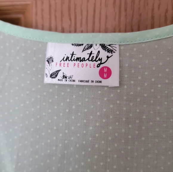 NWT Free People Mint Voile Trapeze Dress Medium - Picture 2 of 3